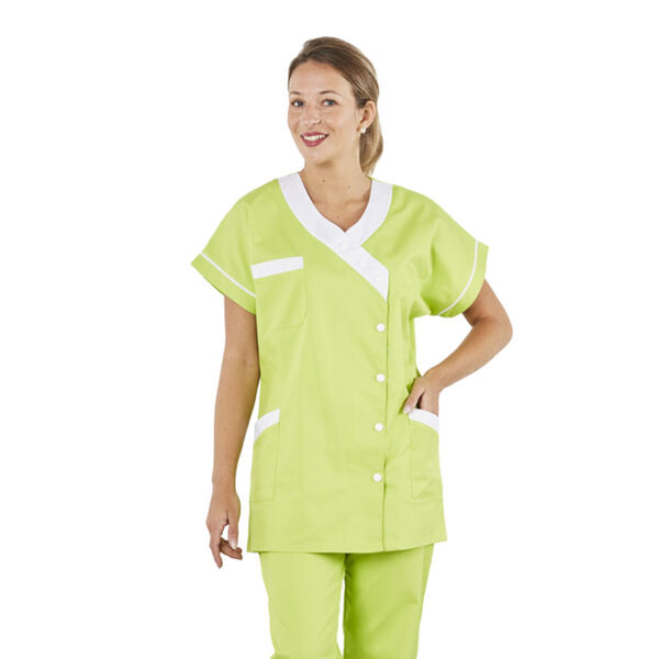 TUNIQUE TANA BICOLORE COL V MC KIMONO POLY/COTON 200GR